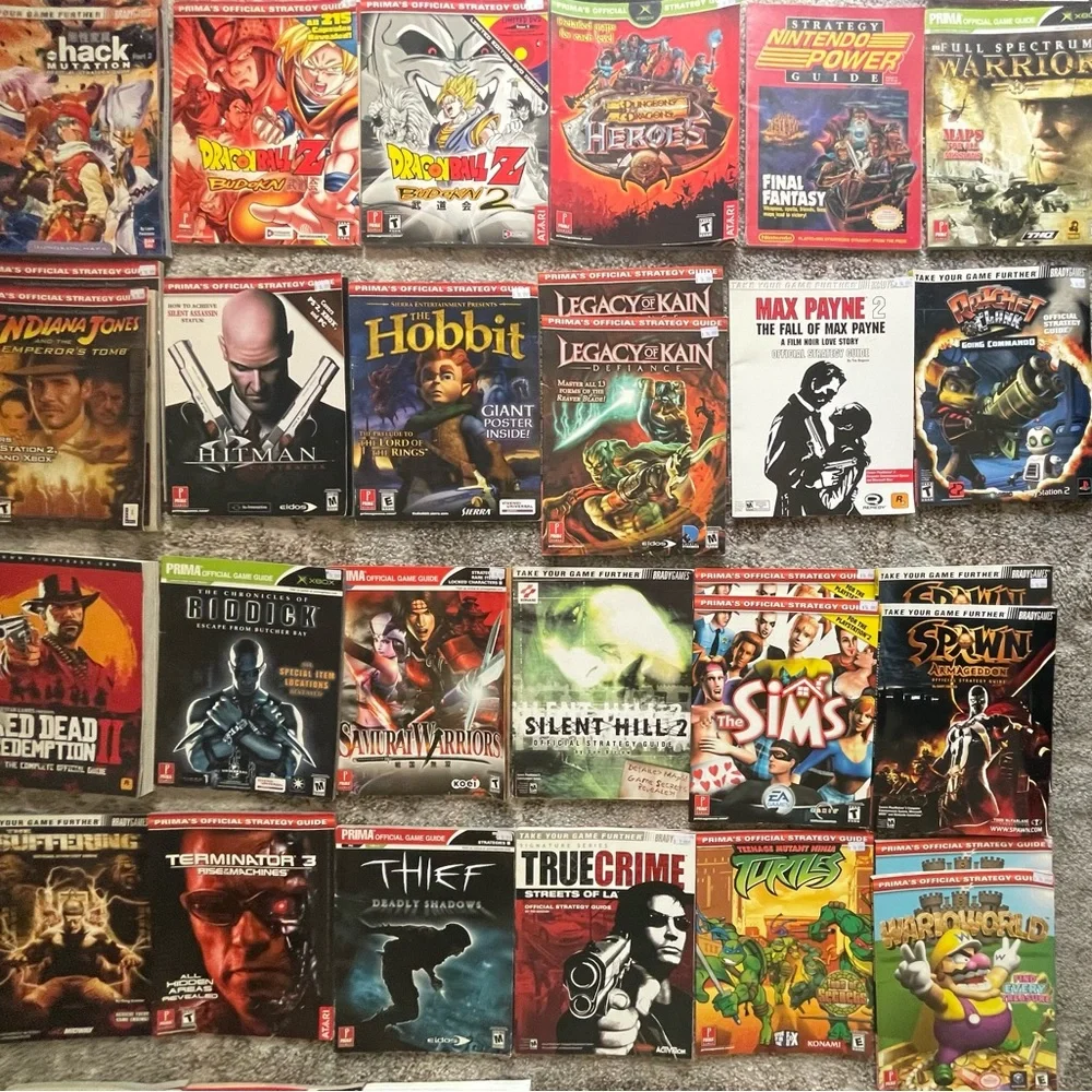 Strategy Guides Let me know which ones you want a separate listing for